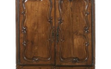 Impressive French Provincial Fruitwood Armoire