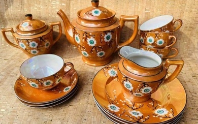 JAPANESE Porcelain Hand Painted Tea Set