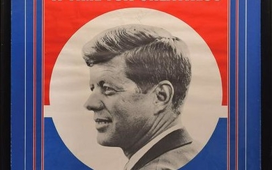 John F. Kennedy 1960 Signed Oversized Campaign Poster
