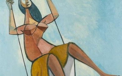 δ John Melville (1902-1986) Girl on a Swing