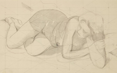 John Nash CBE RA, British 1893-1977 - Reclining Nude; pencil...