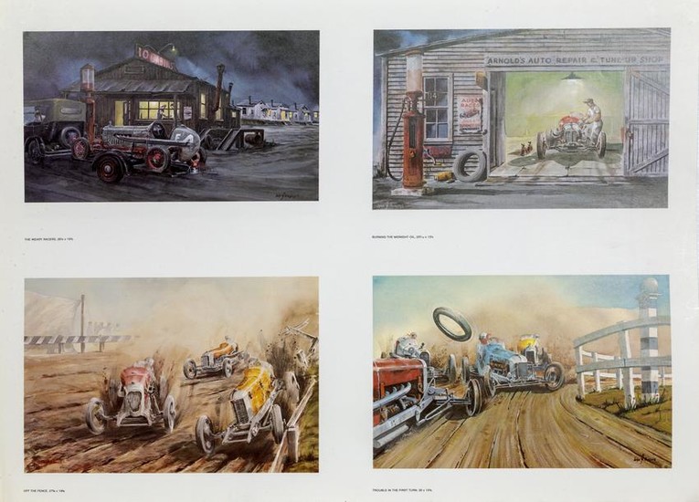 John W. Burgess, Car Scenes Poster, Double Sided