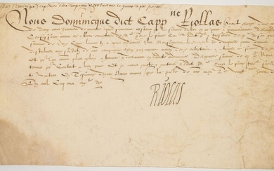 LANGUEDOC. 1570. Quittance signée de Dominique... - Lot 24 - Vermot et Associés