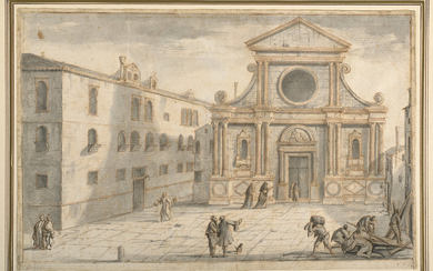 LUCA CARLEVARIJS (UDINE 1663-1730 VENISE), L'Église San Antonio di Castello à Venise