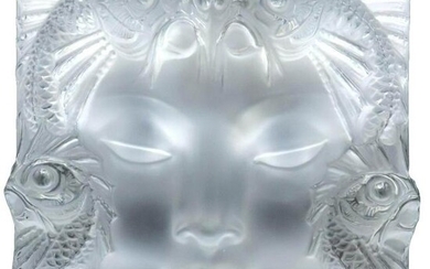 Lalique "Masque de Femme" Crystal Panel