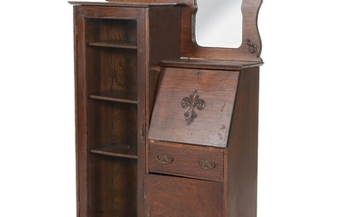 Larkin Oak Side-by-Side Secretary Bookcase, Early 20th Century