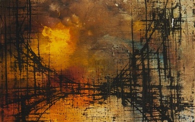Leonardo Nierman (1932-2023), Abstract bridge, 1960