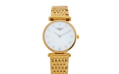 Longines, a gold plated La Grande Classique bracelet watch, ...