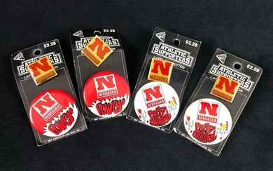 Lot of 4 Nebraska CornhuskerÂ Huskers Lapel Pin Button