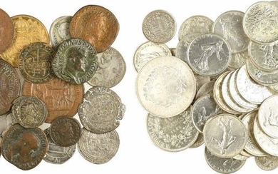 Lot of coins including antique, royal, miscellaneous and silver coins...