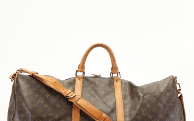 Louis Vuitton Monogram Canvas Keepall 60 Bandouliere Travel Bag