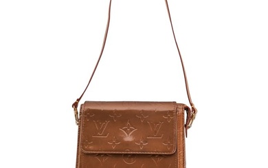 Louis Vuitton Paris Bronze Leather Vernis Mott Bag