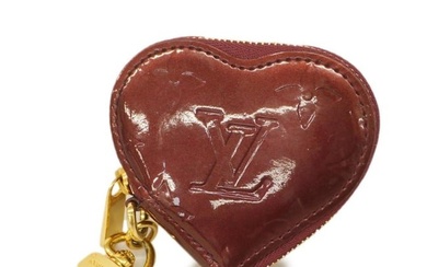 Louis Vuitton Wallet/Coin Case Vernis Coeur M91486 Rouge Fauvist Ladies