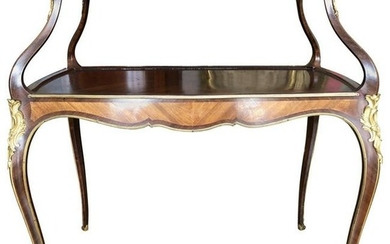 Louis XV Style Mounted Two-Tier Desert Table