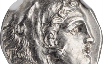 MACEDON. Kingdom of Macedon. Philip III, 323-317 B.C. AR Drachm (4.29 gms), Sardes Mint, ca. A.D. 323/2 B.C. NGC Ch AU★, Strike: 5/5 Sur...