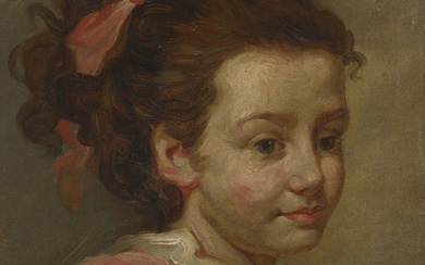 MANNER OF JEAN-HONORÉ FRAGONARD Head of a young girl