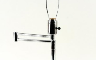 METALARTE MODERN CHROME SWING ARM TABLE LAMP