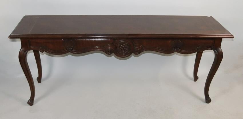 Mahogany Console Table with Cabriole Legs