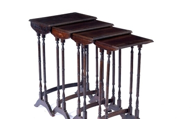 Mahogany quartetto of tables