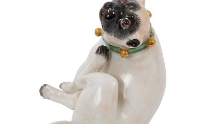 Meissen porcelain pug figure