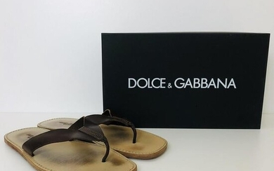 Men's Dolce & Gabbana Leather Slippers US 11