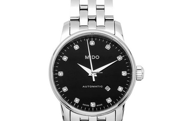 Mido M7600.4.68.1 - Baroncelli III Automatic Black Dial Stainless Steel Ladies Watch