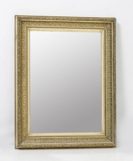Mirror with golden frame following models