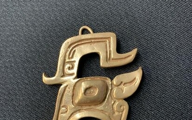 Mma Gold Plated Chinese Animal Motif Pendant
