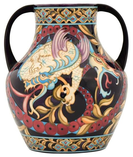 Moorcroft Pottery "Snapdragon Spell" Vase