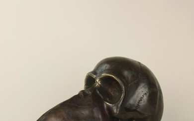Mythical bronze beaked figure, half man half bird