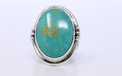 Native American Navajo Turquoise Ring By Kee.