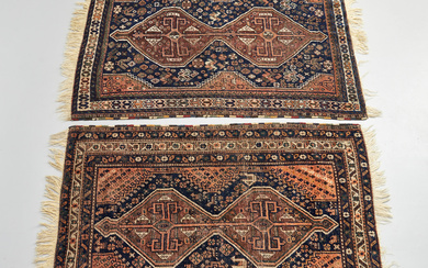ORIENTAL RUG, 2 pcs, Quashqai Shiraz approx. 150x110 cm or 150x111 cm.