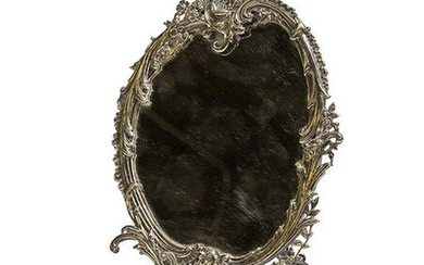 Outstanding Sterling Silver Vanity Mirror