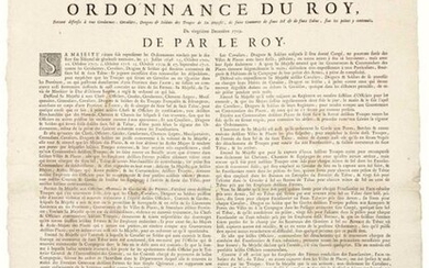 PROVENCE. 1719. FALSE SALT & FALSE CONTRABAND TOBACCO. "Order of the King forbidding all Constables, Riders, Dragoons & Soldiers of His Majesty's Troops, to trade in Fake Salt & Fake Tobacco, upon the penalties contained therein." (condemned to the...
