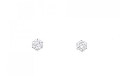 PT Solitaire Diamond Earrings 0.3CT