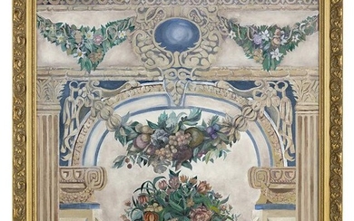 Painting of a Fresco in an Architectural Setting