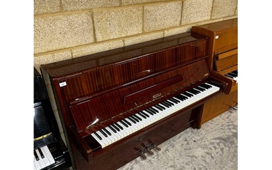 Petrof (c1983) An upright piano in a modern style bright mah...