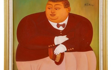 Pierre-Louis Riche (Haitian, b. 1954) "The Fat Gentleman"