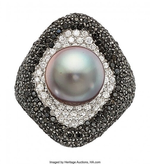 Piranesi Cultured Pearl, Colored Diamond, Diamon
