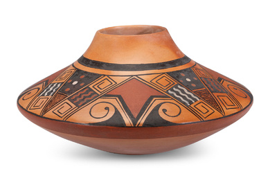 Polychrome Pottery Vase,Dee Setella