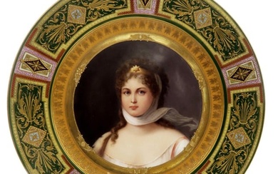 Portrait Of Prussia Queen Louise, A Royal Vienna Plate