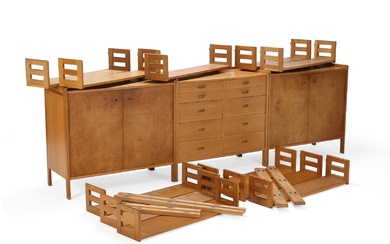 QUALITY AUCTION 302 - Danish master carpenter: Oak shelving system, 1960s (20)