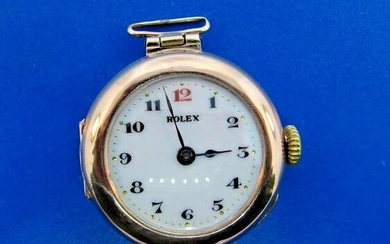 RARE Rolex 18k Rose Gold Pocket Watch Pendant