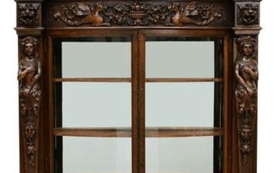R.J. Horner & Co. Oak China Cabinet