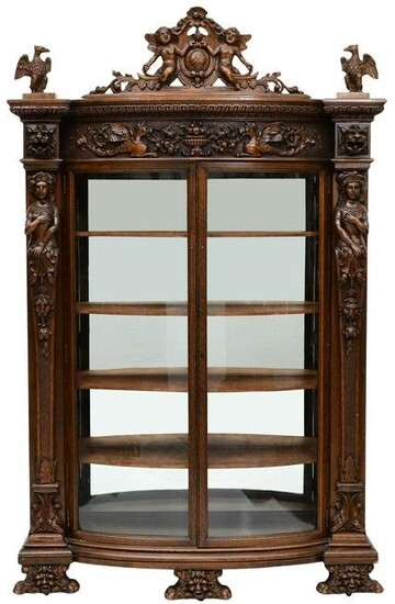 R.J. Horner & Co. Oak China Cabinet