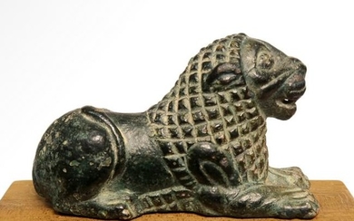 Rare Assyrian Bronze Lion, c. 4th Millennium B.C.