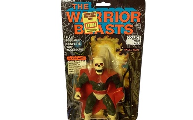 Remco (c1982) The Warrior Beasts 6" action figues including Craven, Hydras & Skull Man, all on card (curled corners) with bubblepack (3)