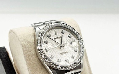 Rolex 16234 Datejust Silver Diamond