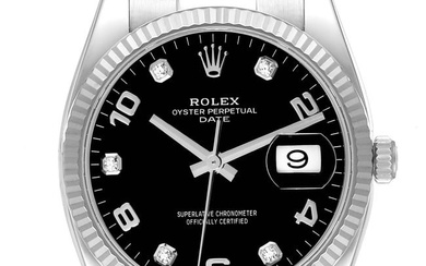 Rolex Date 34 Steel White
