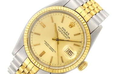 Rolex Gentleman's Stainless Steel and Gold 'Oyster Perpetual Datejust' Wristwatch, Ref. 16013